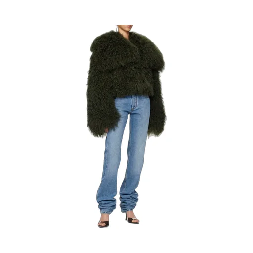 The Attico Logo Patch Long Jeans