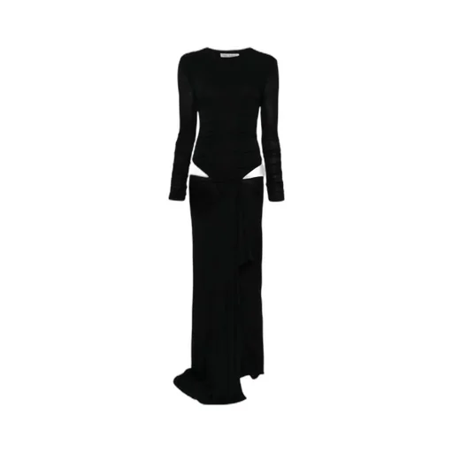 The Attico Cut-Out Draped Maxi Dress