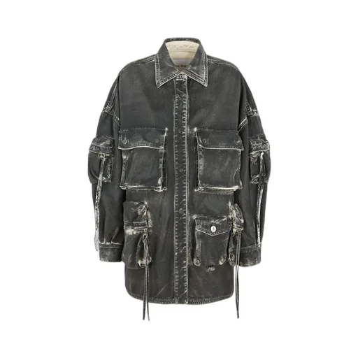 The Attico Flap Pocket Denim Jacket