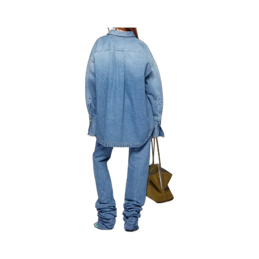 The Attico Logo Patch Long Jeans