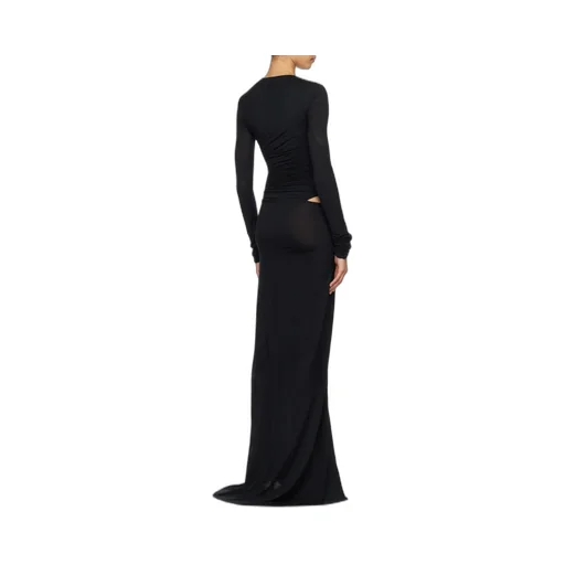 The Attico Cut-Out Draped Maxi Dress