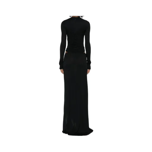 The Attico Cut-Out Draped Maxi Dress