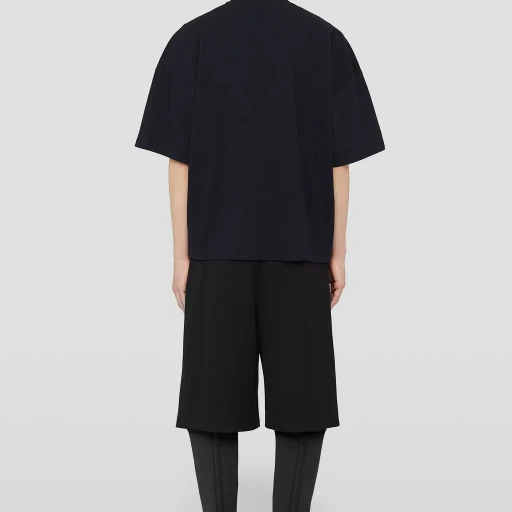 Cotton Mock-Neck T-Shirt