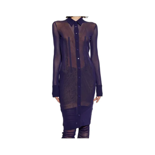 The Attico Semi-Sheer Shirt Dress