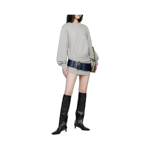The Attico Logo Detailed Sweatshirt Dress