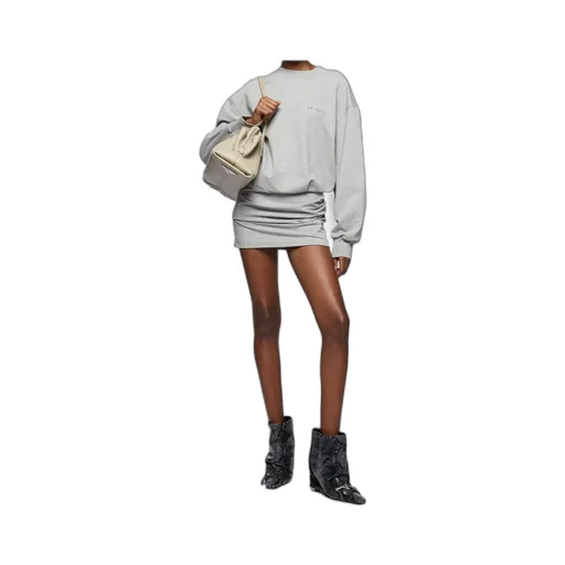 The Attico Logo Detailed Sweatshirt Dress