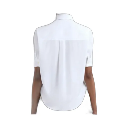 Marni Short-Sleeved Curved Hem Shirt