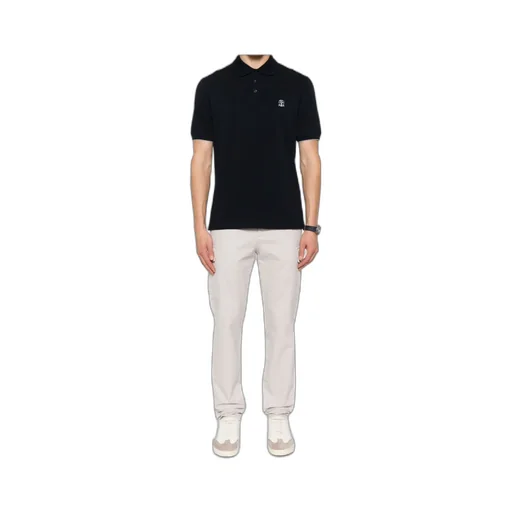 Brunello Cucinelli Logo Detailed Short-Sleeved Polo Shirt