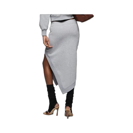 The Attico Asymmetric Midi Skirt