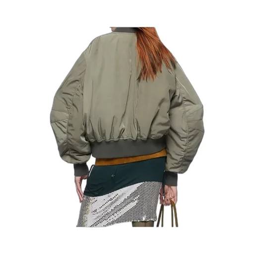 The Attico Anja Zipped Bomber Jacket