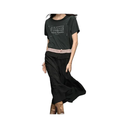 Maison Margiela Logo Stamped Crewneck T-Shirt