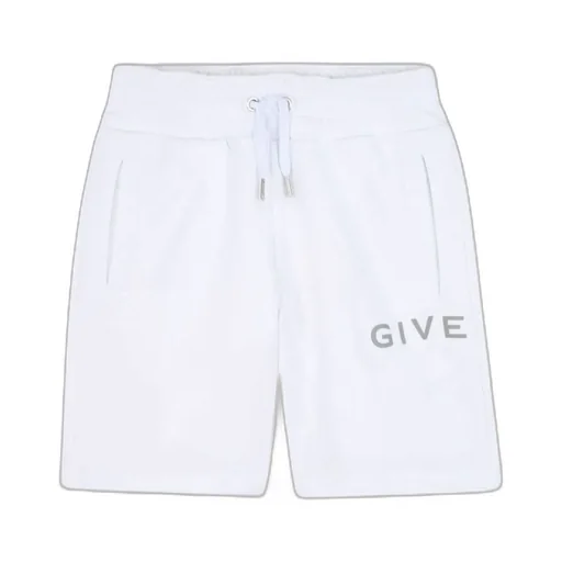 Givenchy Kids Logo-Print Fleece Drawstring Shorts