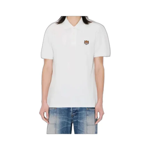 Kenzo Happy Tiger Embroidered Slim Polo Shirt