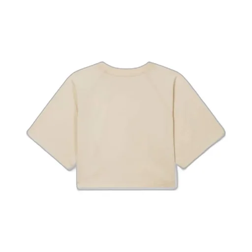 Cropped T-Shirt In Cotton Boke Flower 2.0