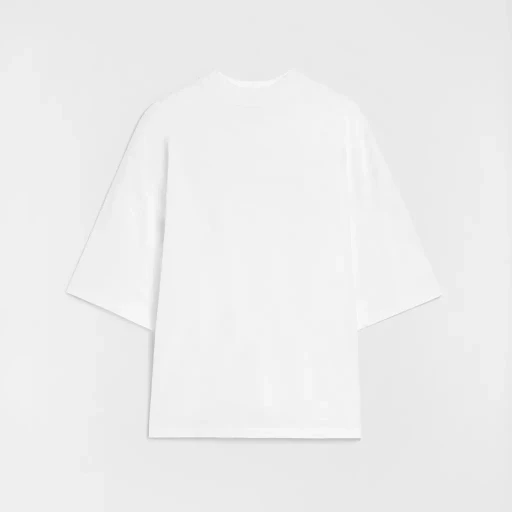 Cotton Mock-Neck T-Shirt