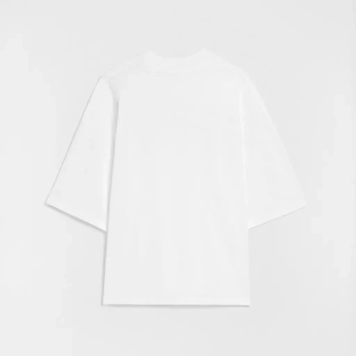 Cotton Mock-Neck T-Shirt