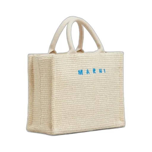 Marni Tropicalia Logo Embroidered Small Tote Bag