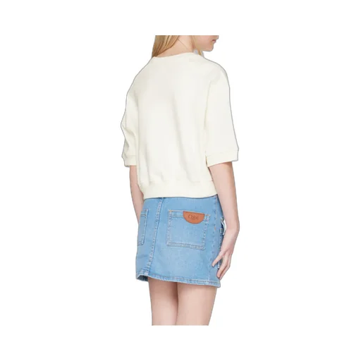 Chloé Kids Logo Printed Crewneck Sweatshirt