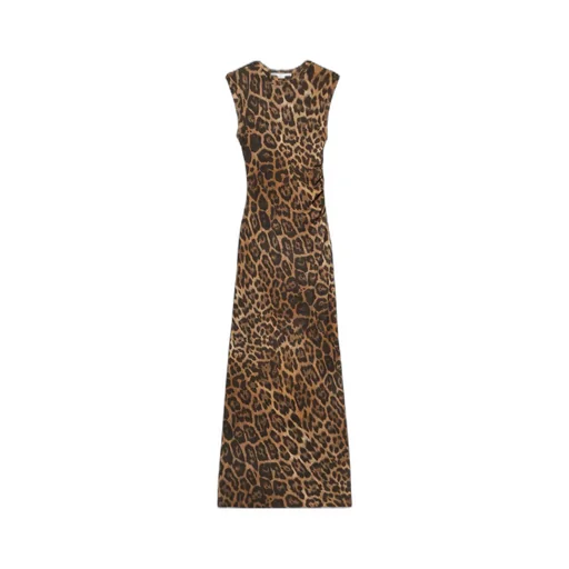 Stella Mccartney Leopard Printed Sleeveless Dress