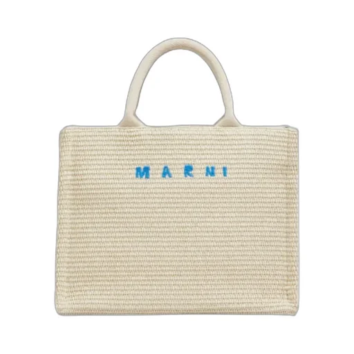 Marni Tropicalia Logo Embroidered Small Tote Bag