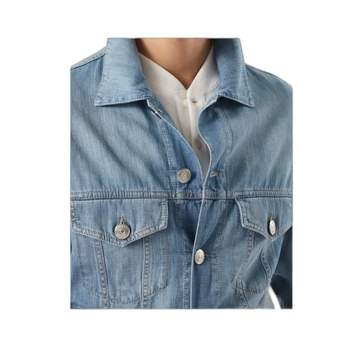 Brunello Cucinelli Lightweight Old Denim Four-Pocket Jacket