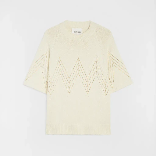 Cotton Pointelle T-Shirt
