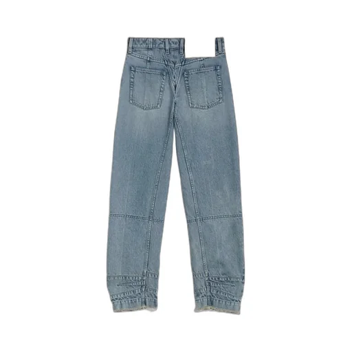 Jil Sander Tapered-Leg Frayed-Hem Jeans