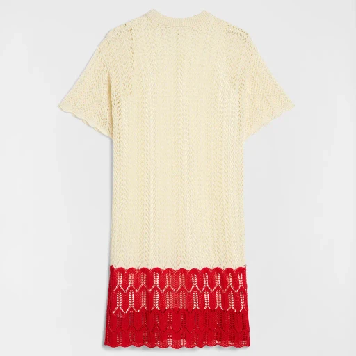 Cotton Pointelle Mini Dress