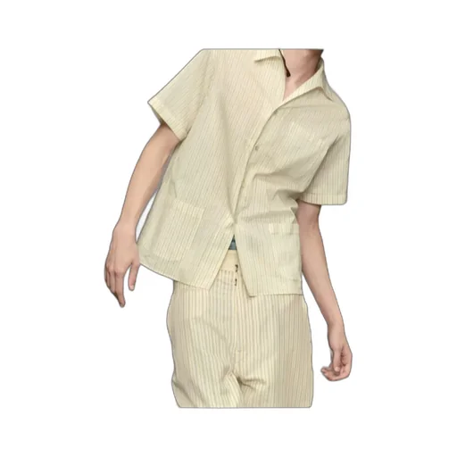 Short-Sleeve Silk Shirt