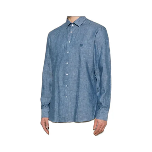 Etro Logo Embroidered Long Sleeved Shirt