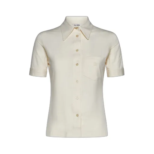 Monogram-Embroidered Cotton Shirt