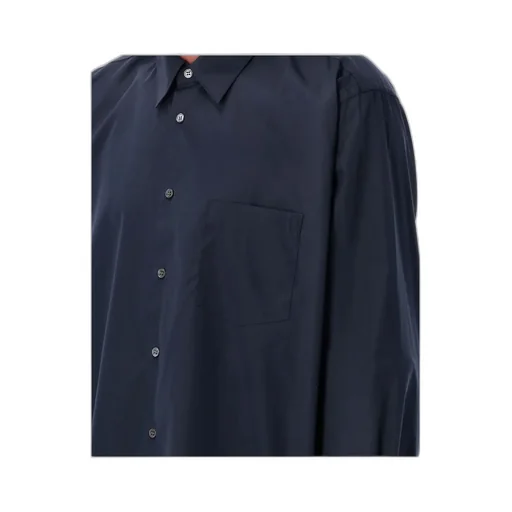 Comme Des GarÇOns Shirt Curved Hem Buttoned Shirt