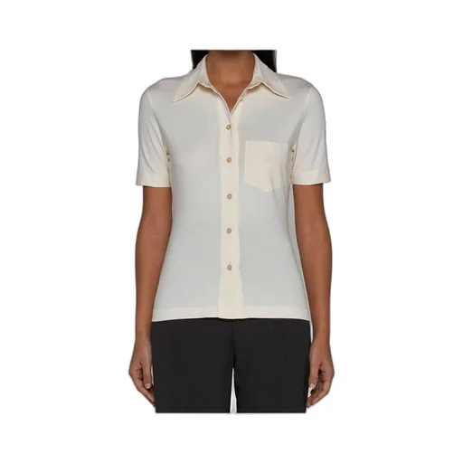 Monogram-Embroidered Cotton Shirt