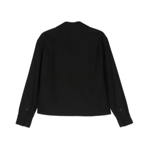 Crepe Cropped Lyocell Shirt
