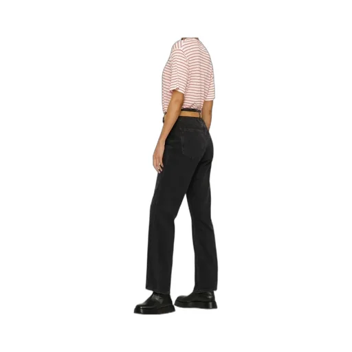 Mid-Rise Straight-Leg Denim Trousers