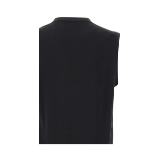 Virgin Wool Sleeveless Cardigan
