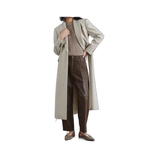 Straight-Leg Leather Trousers