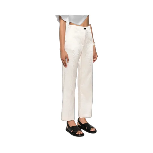 Patterned Straight Trousers