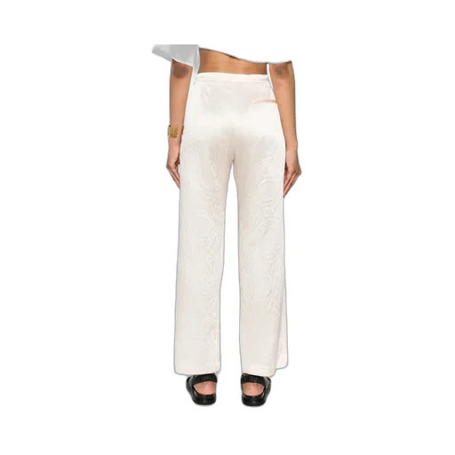 Patterned Straight Trousers