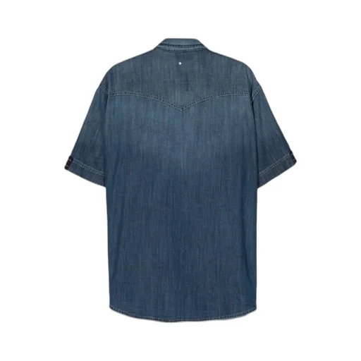 Short-Sleeve Denim Shirt