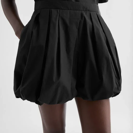 Cotton Poplin Balloon Shorts