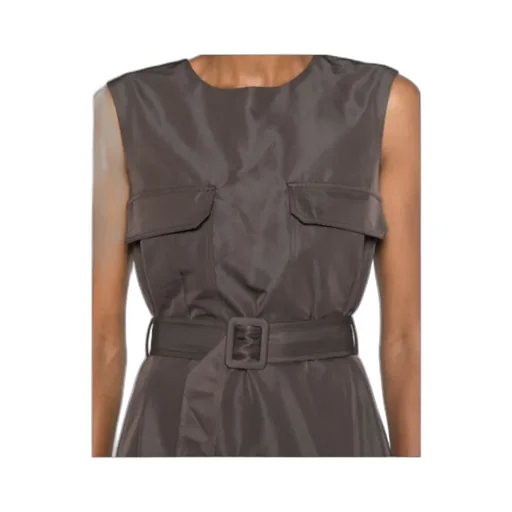 Sleeveless Belted Top