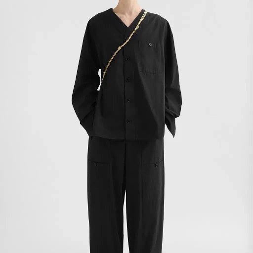 Cotton Poplin Cargo Trousers