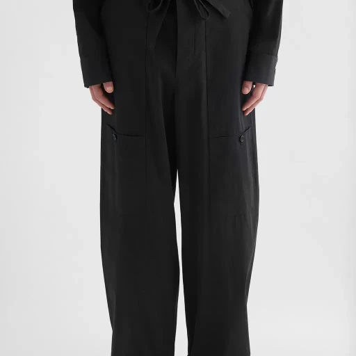 Cotton Poplin Cargo Trousers