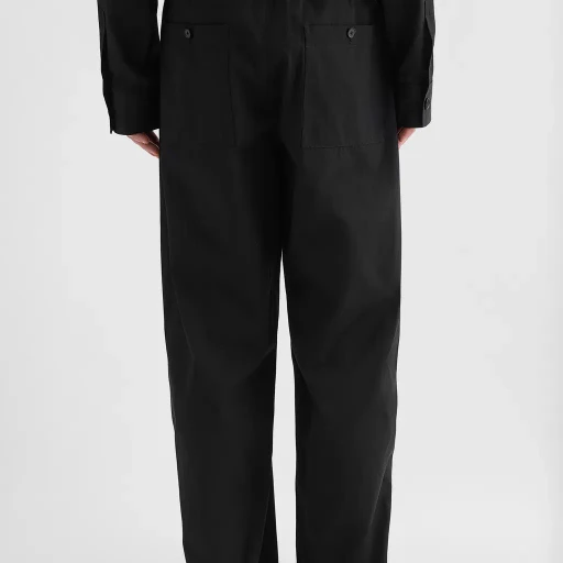 Cotton Poplin Cargo Trousers