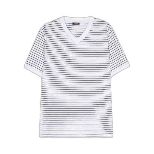 V-Neck Striped T-Shirt