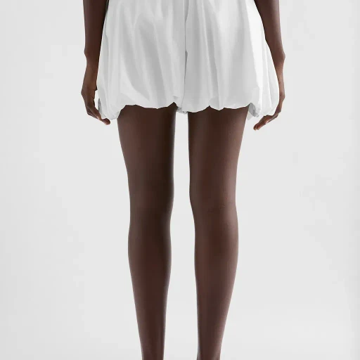 Cotton Poplin Balloon Shorts