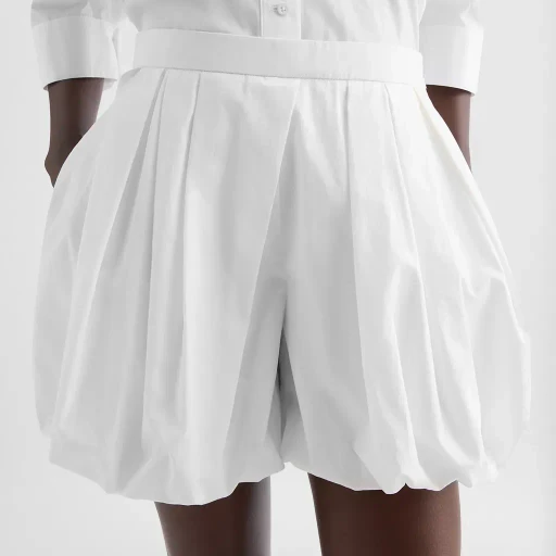 Cotton Poplin Balloon Shorts