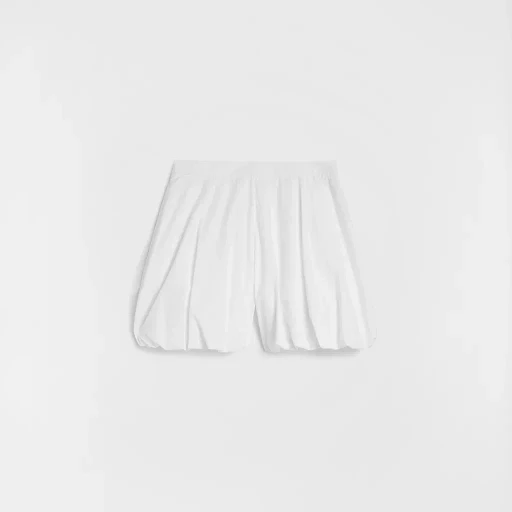 Cotton Poplin Balloon Shorts