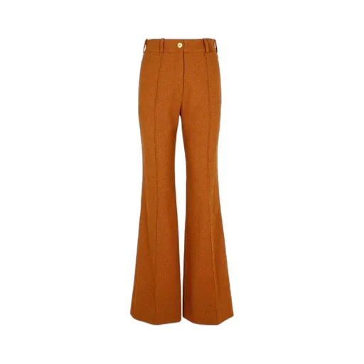 Patou Crease Detailed Flared Pants